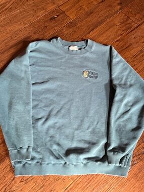 Source Unknown Teal Crewneck Yellowstone national Park Sweatshirt